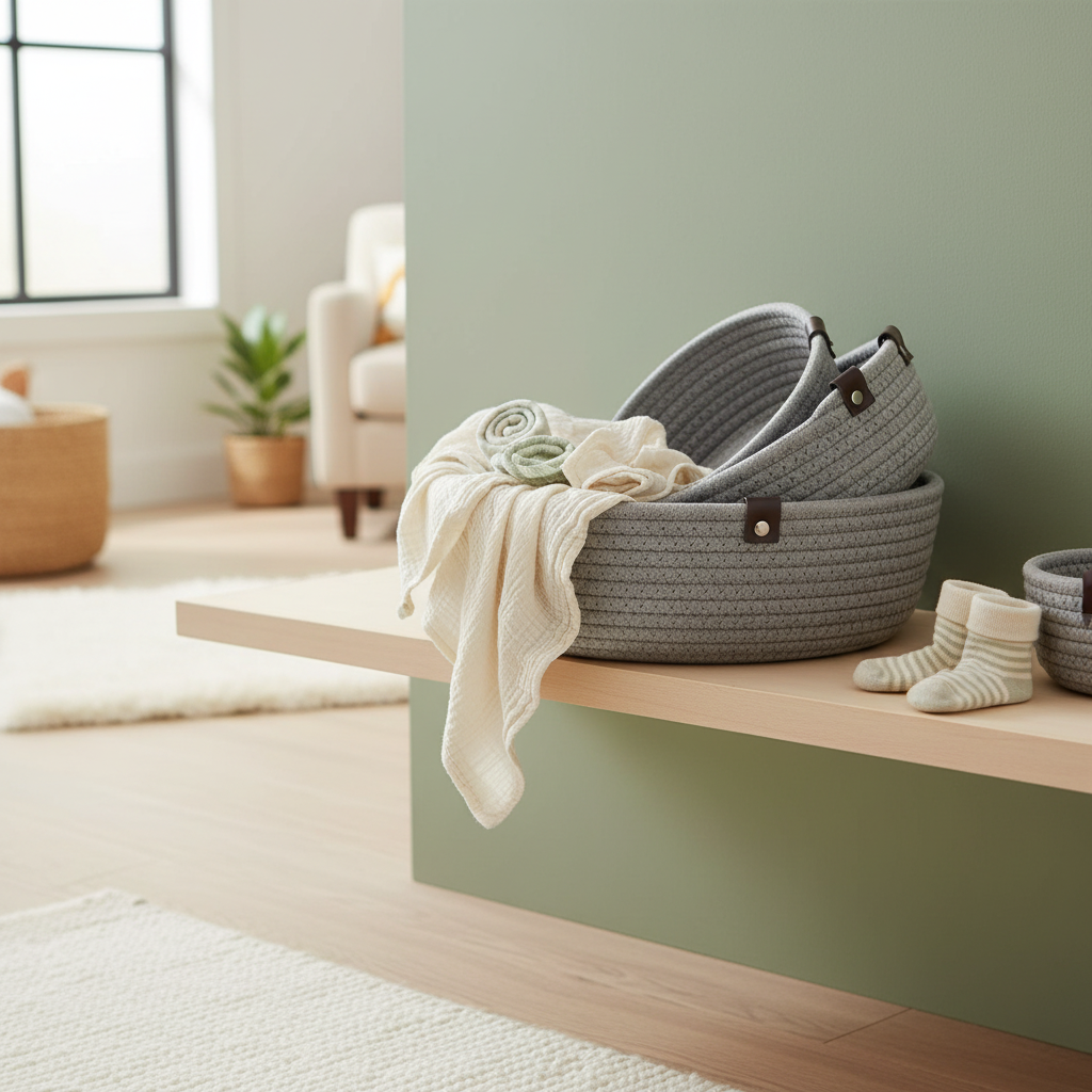 Grey Storage Baskets
