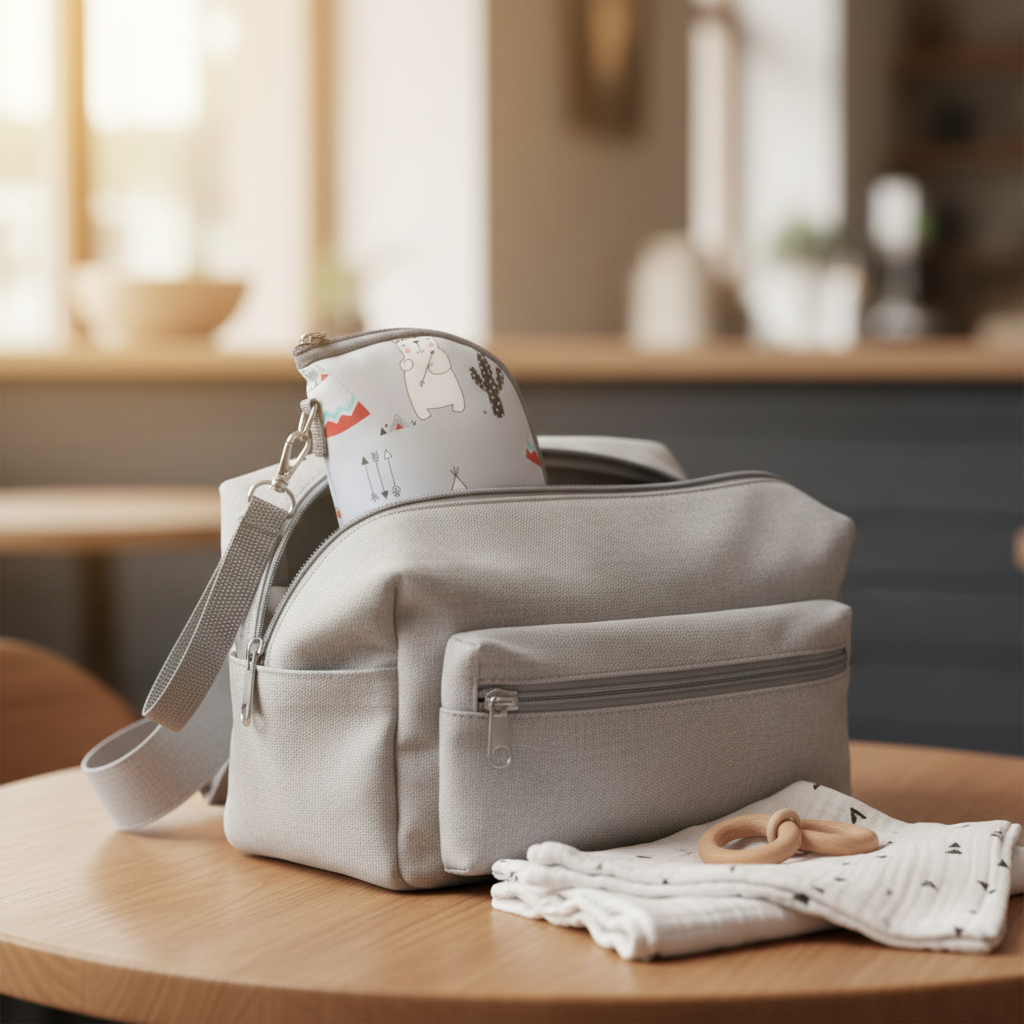 Insulated Bottle Carrier - Misty Grey