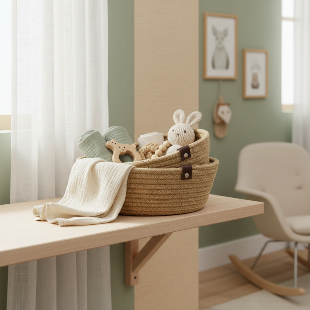 Khaki Storage Baskets